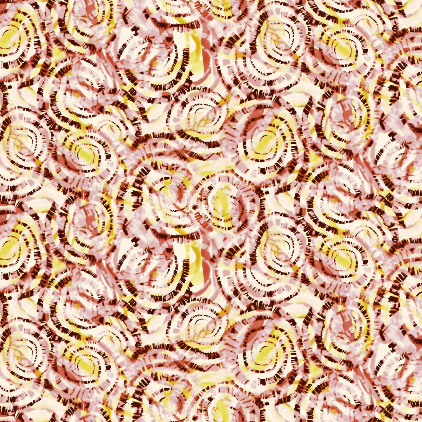 DP-1478-453-RED-OCHRE-HOT-CORAL-YELLOW - PRINTED TIE DYE POLY POWER MESH 92%POLY 8%SPANDEX