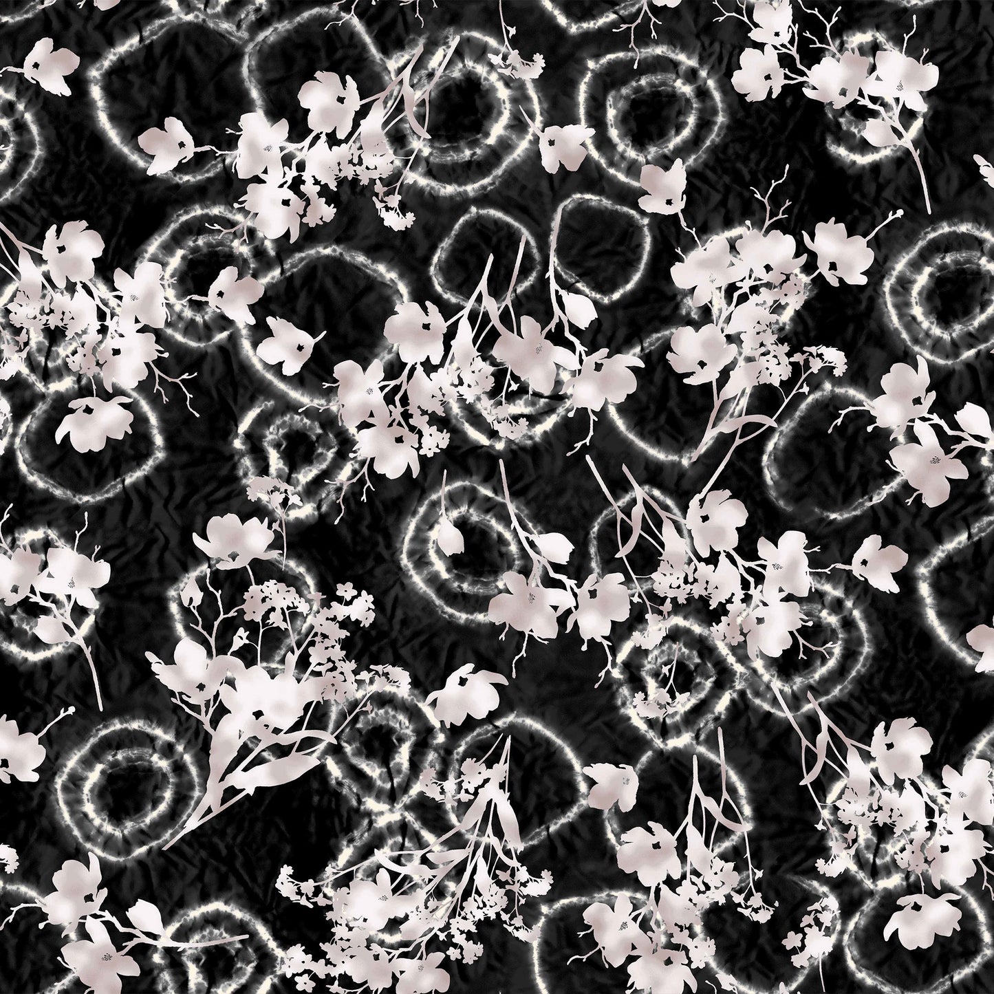 DP-1479-453-CHARCOAL-BLUSH - PRINTED POLY POWER MESH 92%POLY 8%SPANDEX