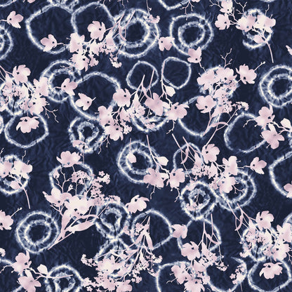 DP-1479-453-INDIGO-PINK - PRINTED POLY POWER MESH 92%POLY 8%SPANDEX