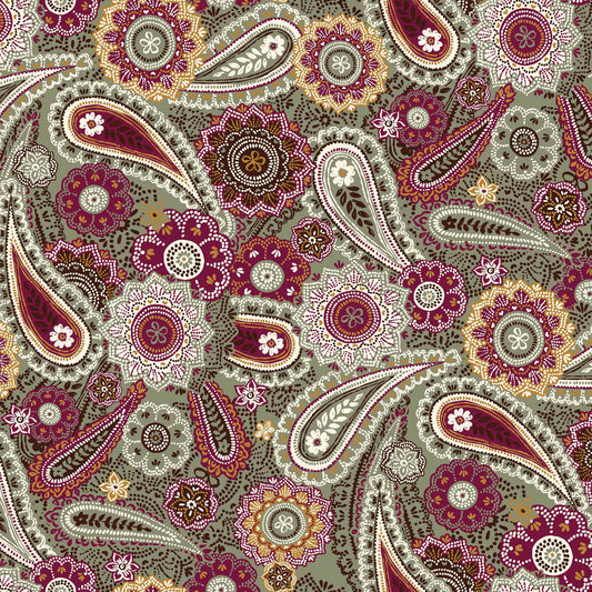 DP-148-668-ARMY-GREEN-WINE - PRINTED DTY 92% POLY 8% SPANDEX DTY DOUBLE SIDED BRUSH