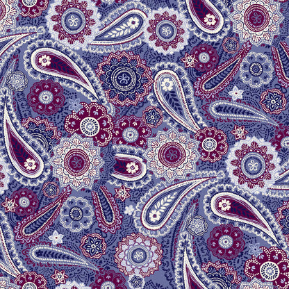 DP-148-668-DENIM-MARSALA - PRINTED DTY 92% POLY 8% SPANDEX DTY DOUBLE SIDED BRUSH