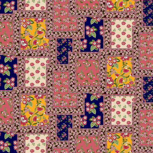 DP-1481-636-NAVY-GOLD-CORAL-PRINTED-CREPON-100%-RAYON-CREPON