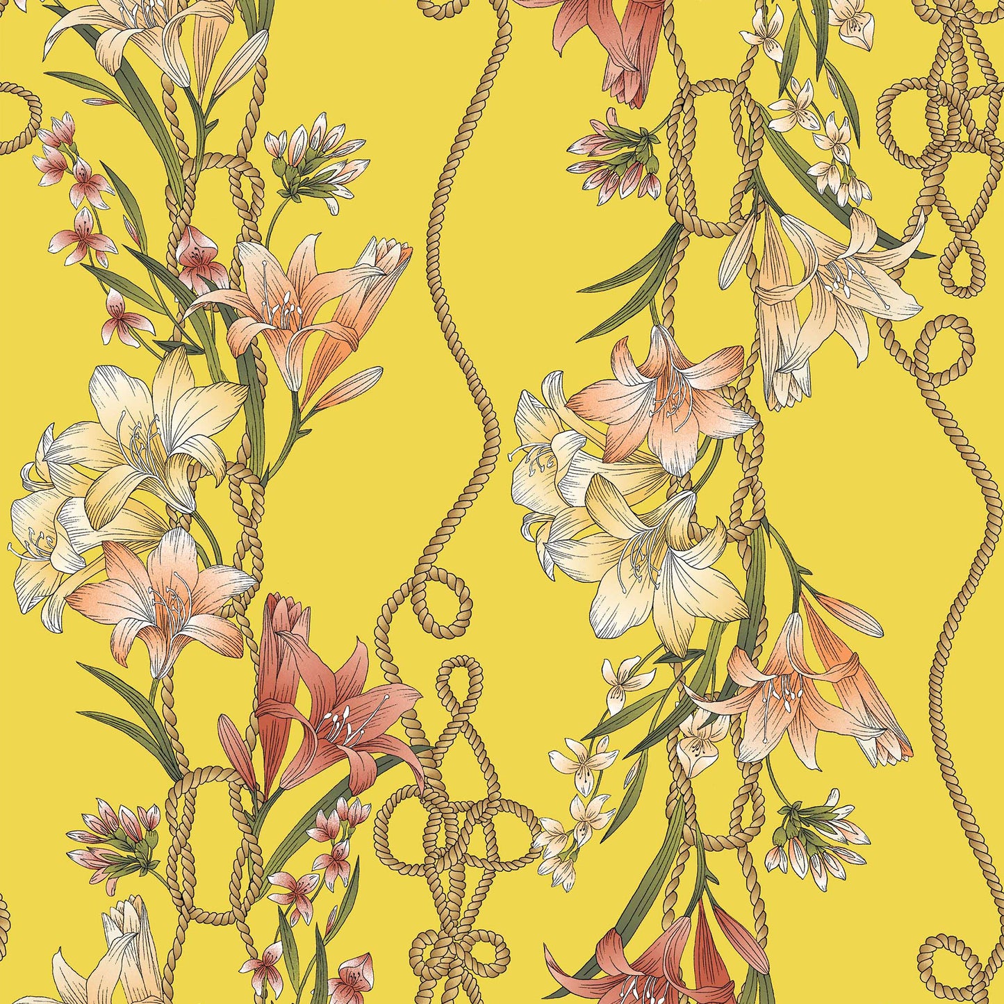 DP-1489-504-MIMOSA-CANTALOUPE - PRINTED WOOL DOBBY 100% POLYESTER