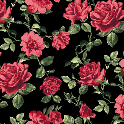 DP-1493-453-BLACK-RED - PRINTED POLY POWER MESH 92%POLY 8%SPANDEX