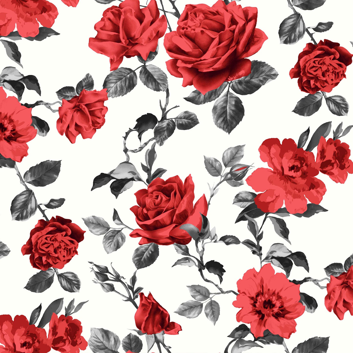 DP-1493-504-OFF-WHITE-RED - PRINTED WOOL DOBBY 100% POLYESTER