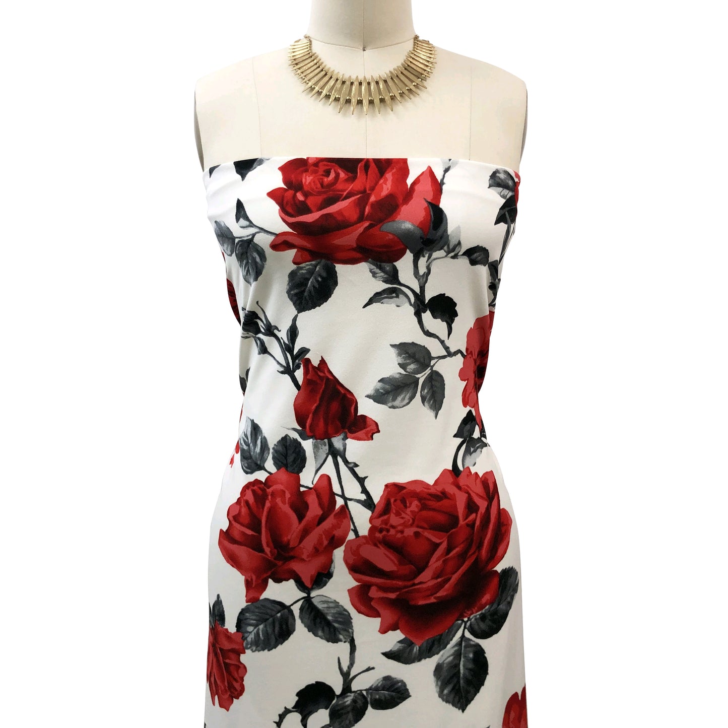 DP-1493-702-OFF-WHITE-RED - PRINTED SCUBA CREPE 97% POLY 3% SPANDEX