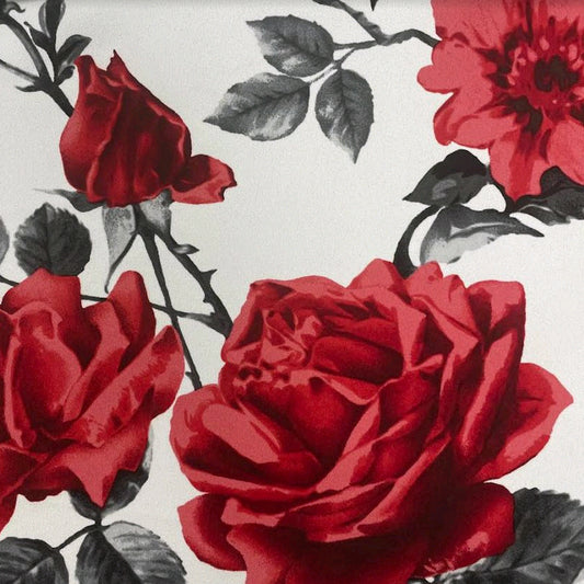 DP-1493-702-OFF-WHITE-RED - PRINTED SCUBA CREPE 97% POLY 3% SPANDEX