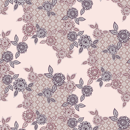 DP-1499-762-LUR-BLUSH-GOLD - PRINTED YORYU CHIFFON WITH LUREX 100% POLY