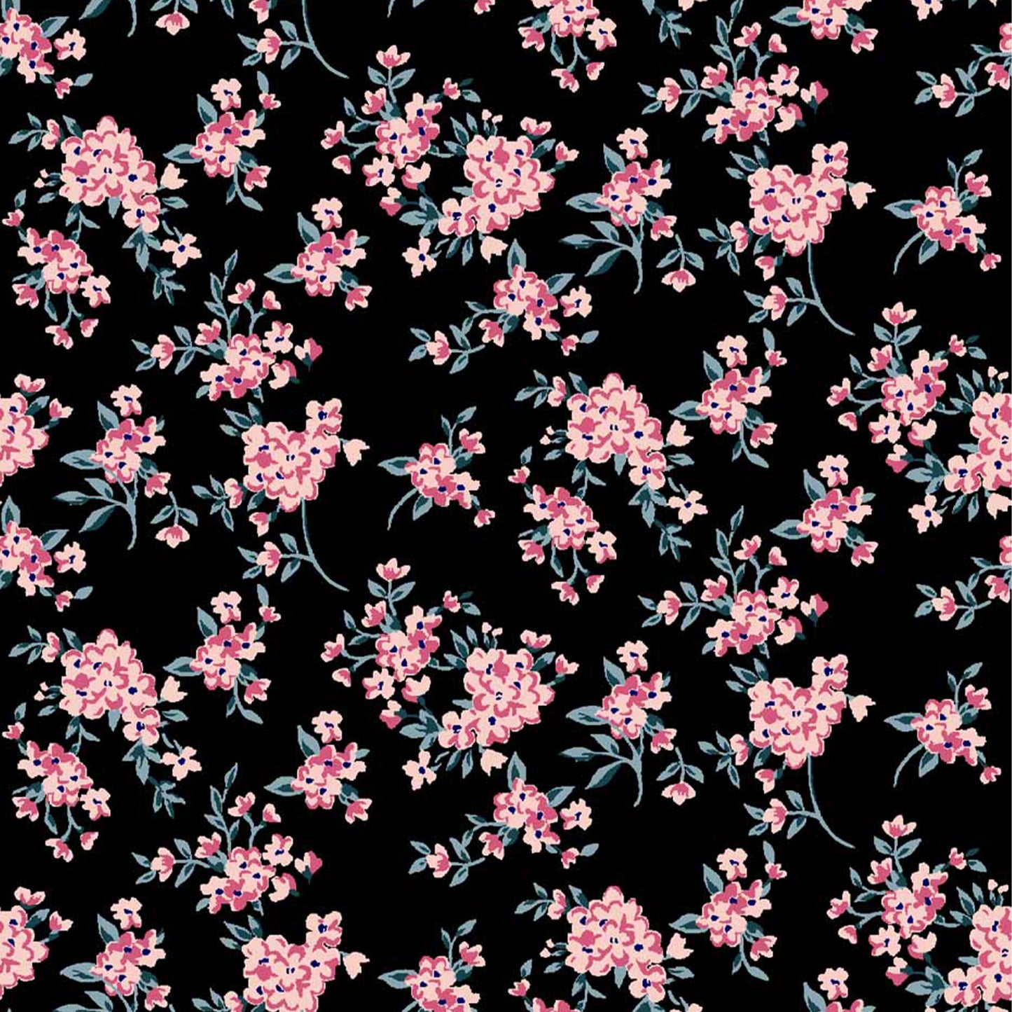 DP-1655-504-BLACK-PINK - PRINTED WOOL DOBBY 100% POLYESTER