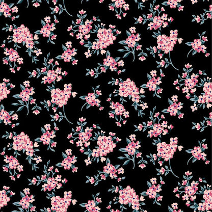 DP-1655-504-BLACK-PINK - PRINTED WOOL DOBBY 100% POLYESTER