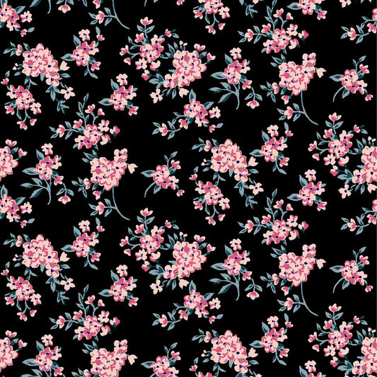 DP-1655-504-BLACK-PINK - PRINTED WOOL DOBBY 100% POLYESTER