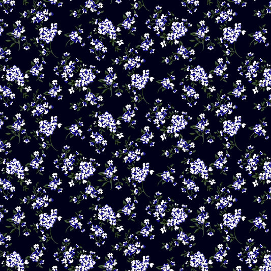 DP-1655-504-NAVY-BLUE - PRINTED WOOL DOBBY 100% POLYESTER