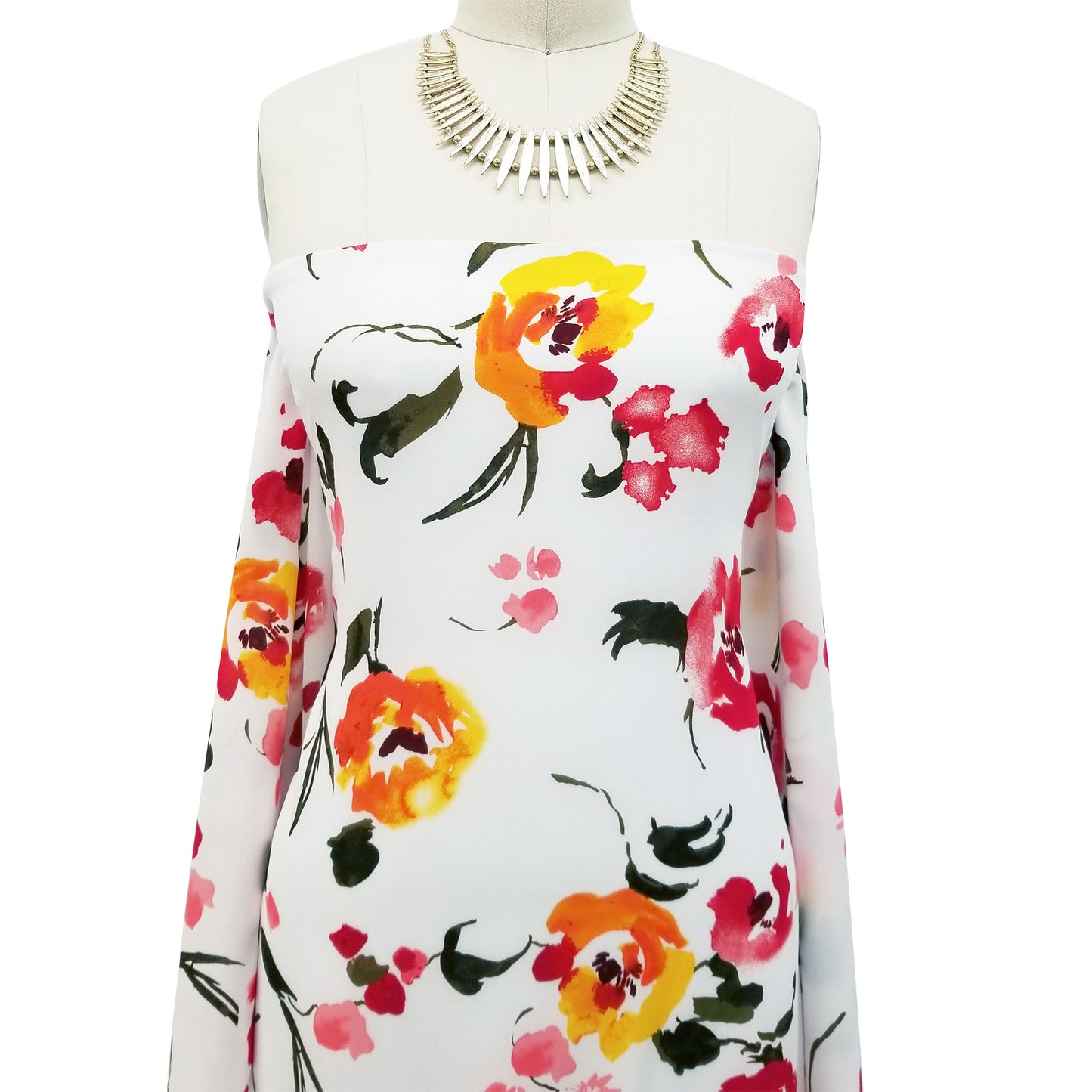 DP-167-504-PALE-BLUE-YELLOW - PRINTED WOOL DOBBY 100% POLYESTER