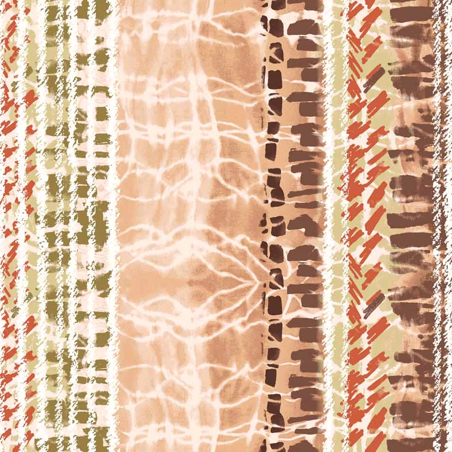 DP-1705-754-SANDSTONE-SPICY-ORANGE - PRINTED POLY MOROCCAN 100% POLY