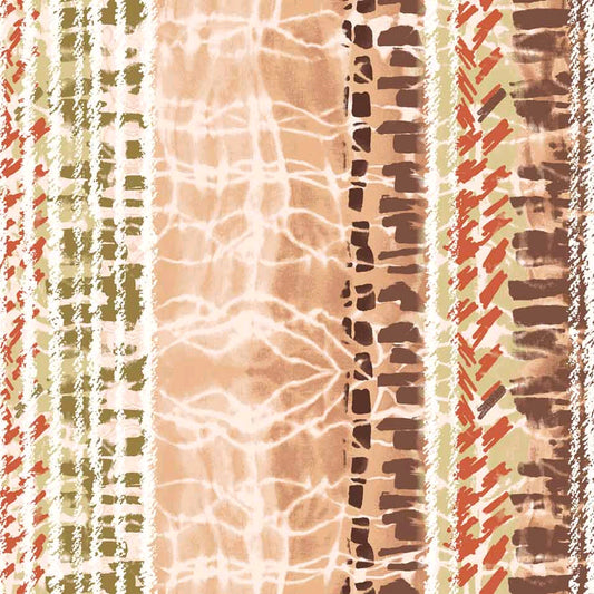 DP-1705-754-SANDSTONE-SPICY-ORANGE - PRINTED POLY MOROCCAN 100% POLY