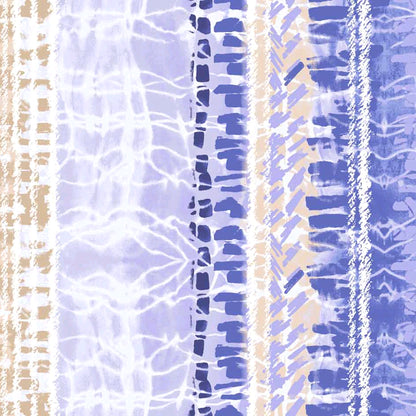 DP-1705-754-SNORKEL-BLUE-TAN - PRINTED POLY MOROCCAN 100% POLY