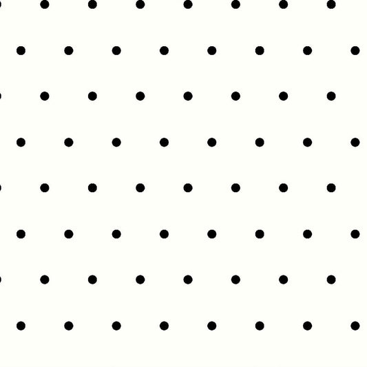 DP-185-504-006-OFF-WHITE-BLACK - PRINTED WOOL DOBBY 100% POLYESTER