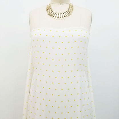 DP-185-504-007-OFF-WHITE-CHARTREUSE - PRINTED WOOL DOBBY 100% POLYESTER