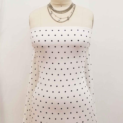 DP-185-504-009-OFF-WHITE-NAVY - PRINTED WOOL DOBBY 100% POLYESTER