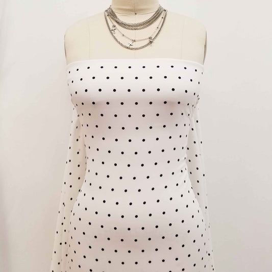 DP-185-504-009-OFF-WHITE-NAVY - PRINTED WOOL DOBBY 100% POLYESTER