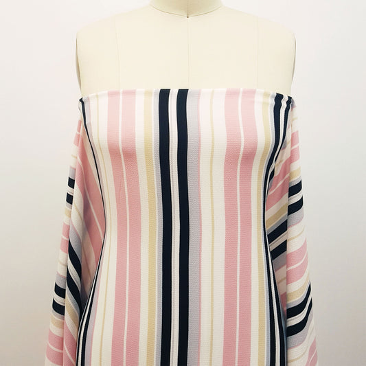 DP-188-586-BLACK-DUSTY-PINK - PRINTED CREPE CHIFFON 97% POLY 3% SPANDEX