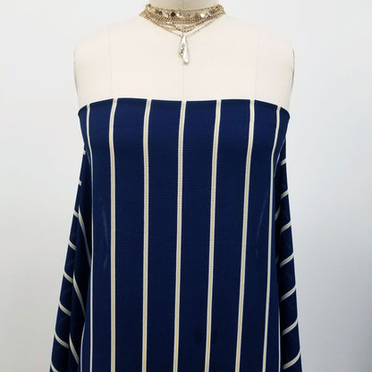 DP-191-586-NAVY-BANANA - PRINTED CREPE CHIFFON 97% POLY 3% SPANDEX