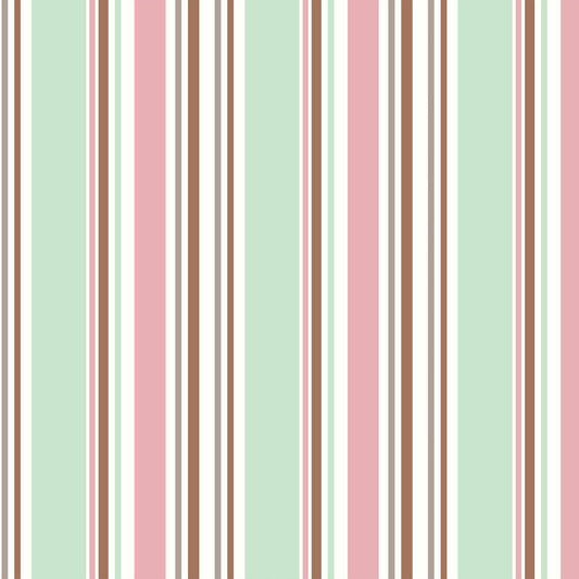 DP-247-504-DUSTY-CORAL-MINT - PRINTED WOOL DOBBY 100% POLYESTER