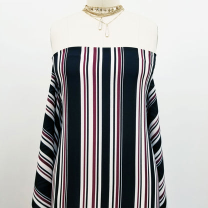 DP-247-586-BLACK-BURGUNDY - PRINTED CREPE CHIFFON 97% POLY 3% SPANDEX