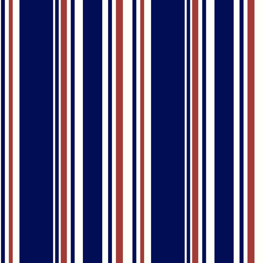DP-247-586-NAVY-RED - PRINTED CREPE CHIFFON 97% POLY 3% SPANDEX