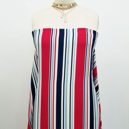 DP-247-586-RED-BLUE - PRINTED CREPE CHIFFON 97% POLY 3% SPANDEX