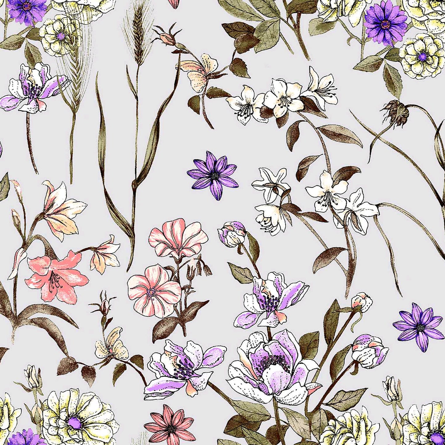 DP-29-502-SILVER-LAVENDER - PRINTED 100% POLY CHELSEA CHIFFON