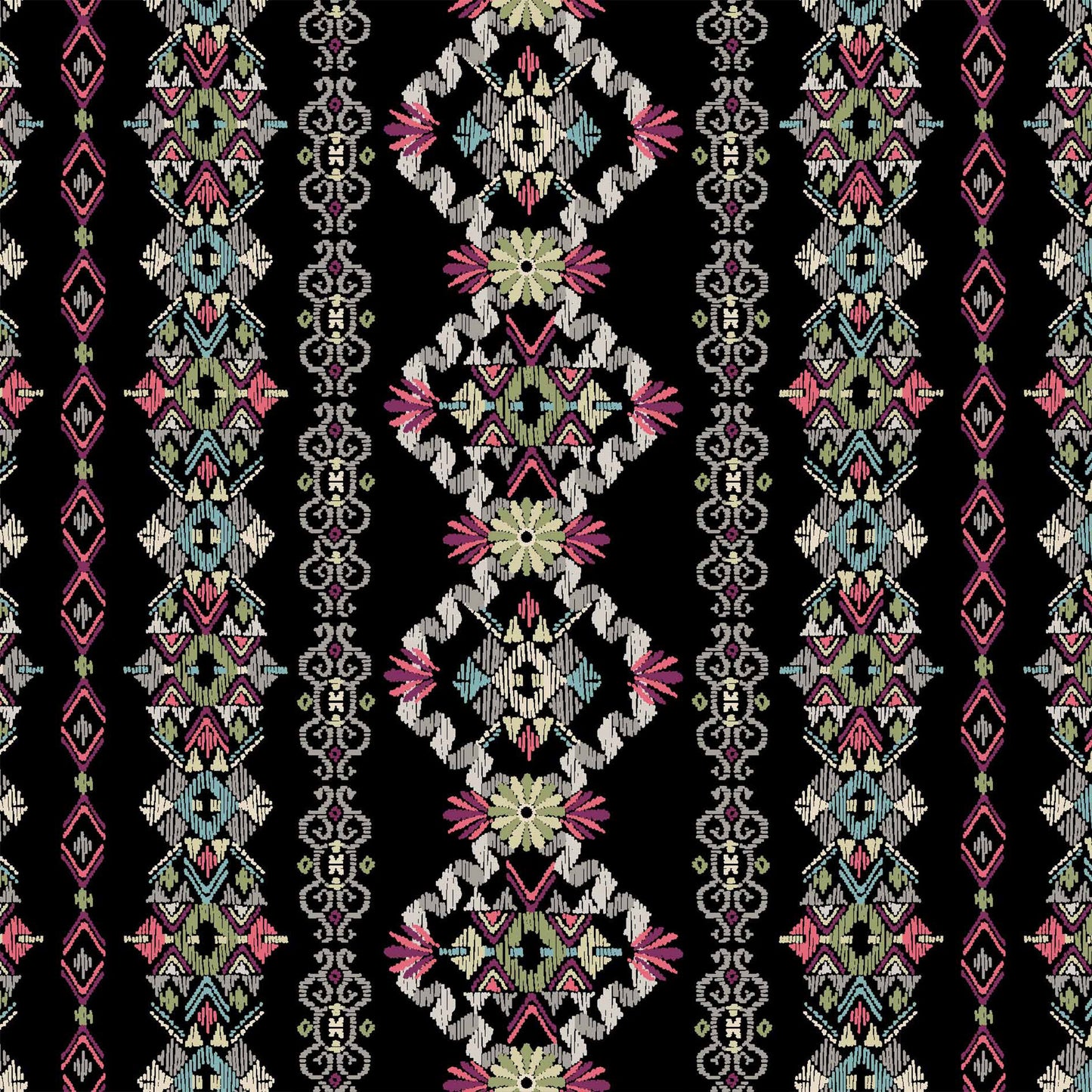 DP-33-596-BLACK-GUAVA-PRINTED FRENCH TERRY LOOP 65% RAYON 35% POLY SLUB FLEECE