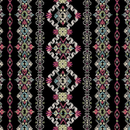 DP-33-596-BLACK-GUAVA-PRINTED FRENCH TERRY LOOP 65% RAYON 35% POLY SLUB FLEECE