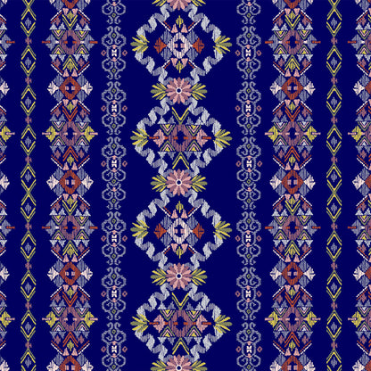 DP-33-596-NAVY-LIME-PRINTED FRENCH TERRY LOOP 65% RAYON 35% POLY SLUB FLEECE