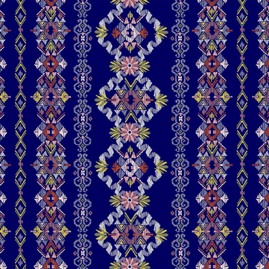 DP-33-596-NAVY-LIME-PRINTED FRENCH TERRY LOOP 65% RAYON 35% POLY SLUB FLEECE