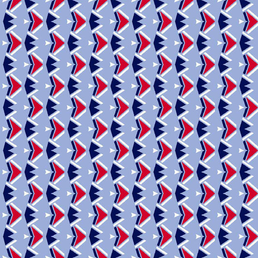 DP-826-586-BLUE-RED - PRINTED CREPE CHIFFON 97% POLY 3% SPANDEX
