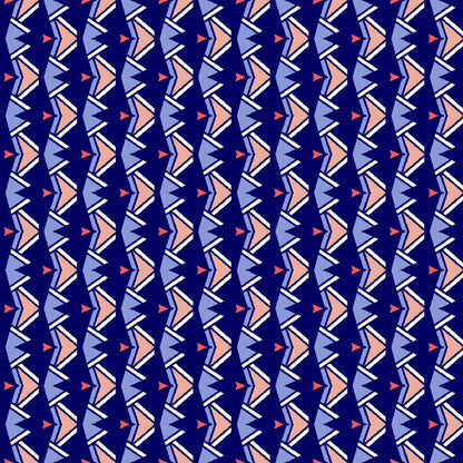 DP-826-586-NAVY-APRICOT - PRINTED CREPE CHIFFON 97% POLY 3% SPANDEX