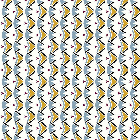 DP-826-586-OFFWHITE-GOLD - PRINTED CREPE CHIFFON 97% POLY 3% SPANDEX
