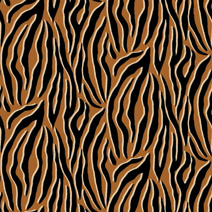 DP-844-586-BURNT-ORANGE-BLACK - PRINTED CREPE CHIFFON 97% POLY 3% SPANDEX