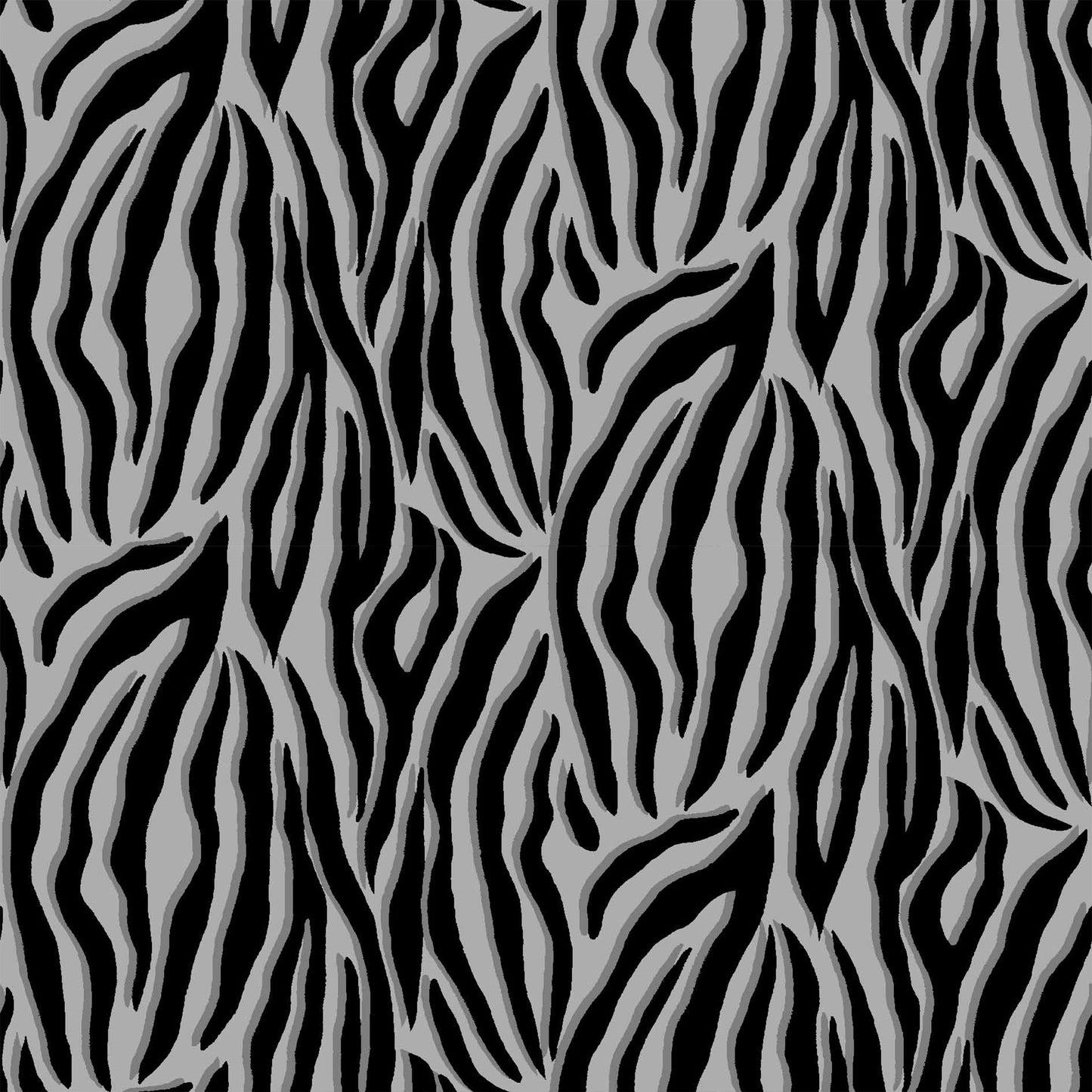 DP-844-586-SILVER-BLACK - PRINTED CREPE CHIFFON 97% POLY 3% SPANDEX