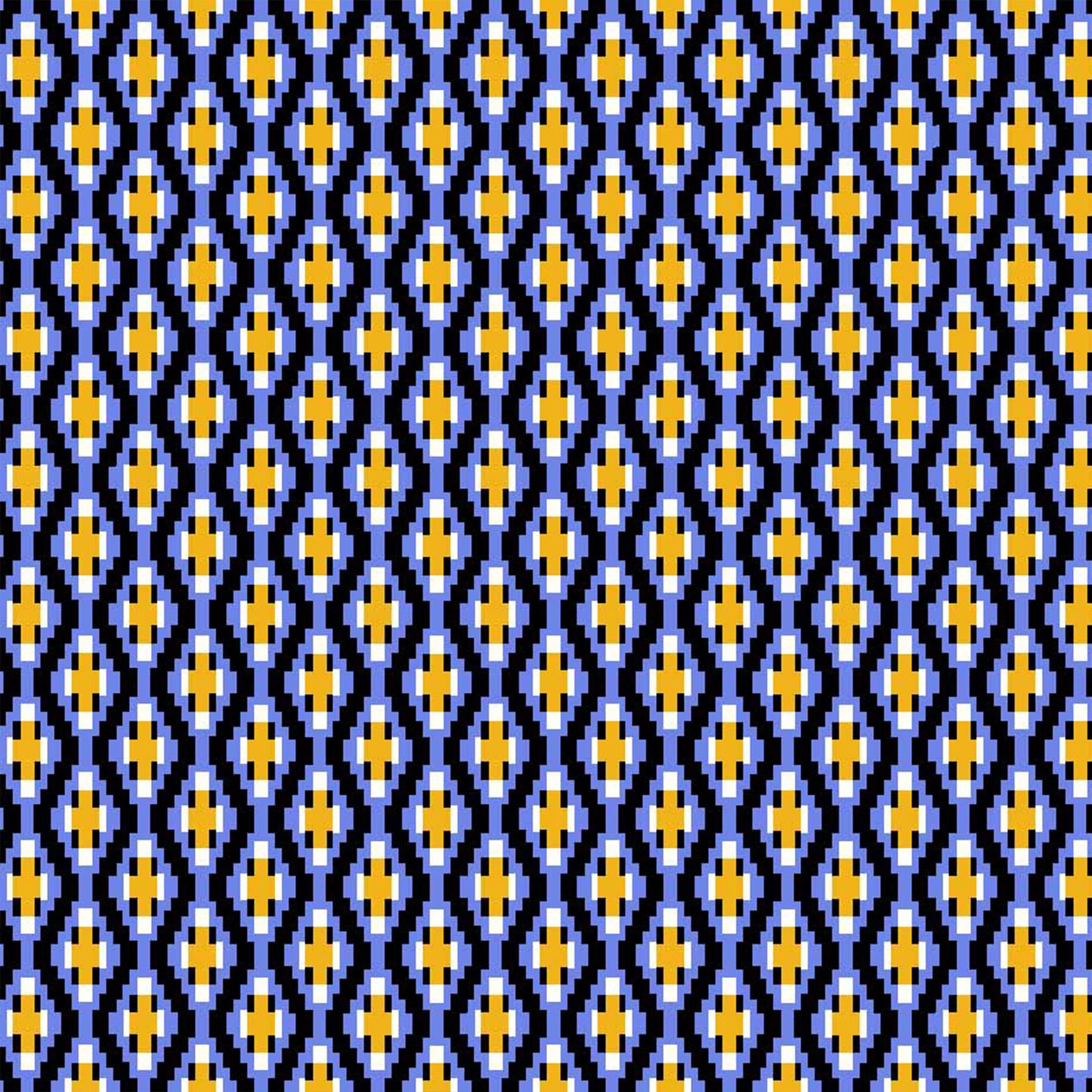 DP-854-586-BLUE-GOLD - PRINTED CREPE CHIFFON 97% POLY 3% SPANDEX