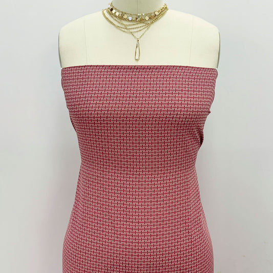 DP-880-504-MAUVE-BLUSH - PRINTED WOOL DOBBY 100% POLYESTER