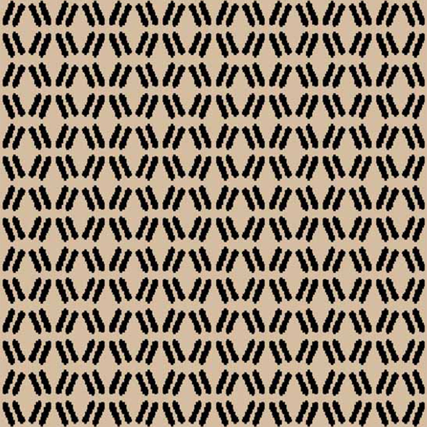 DP-880-504-TAUPE-BLACK - PRINTED WOOL DOBBY 100% POLYESTER