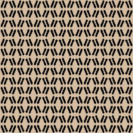 DP-880-504-TAUPE-BLACK - PRINTED WOOL DOBBY 100% POLYESTER