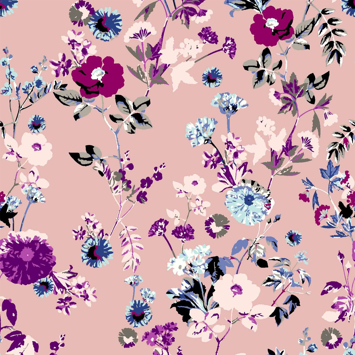 DP-92-703-DUSTY-PEACH-MAGENTA - PRINTED TWIST CREPE 92% POLY 8% SPANDEX