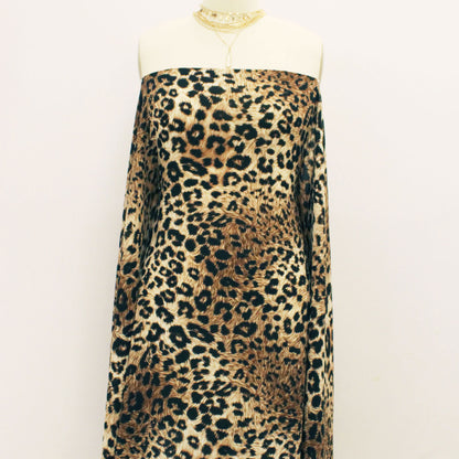 DP-953-586-CHOCOLATE-BLACK - PRINTED CREPE CHIFFON 97% POLY 3% SPANDEX