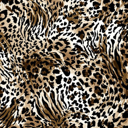 DP-960-586-BROWN-BLACK - PRINTED CREPE CHIFFON 97% POLY 3% SPANDEX
