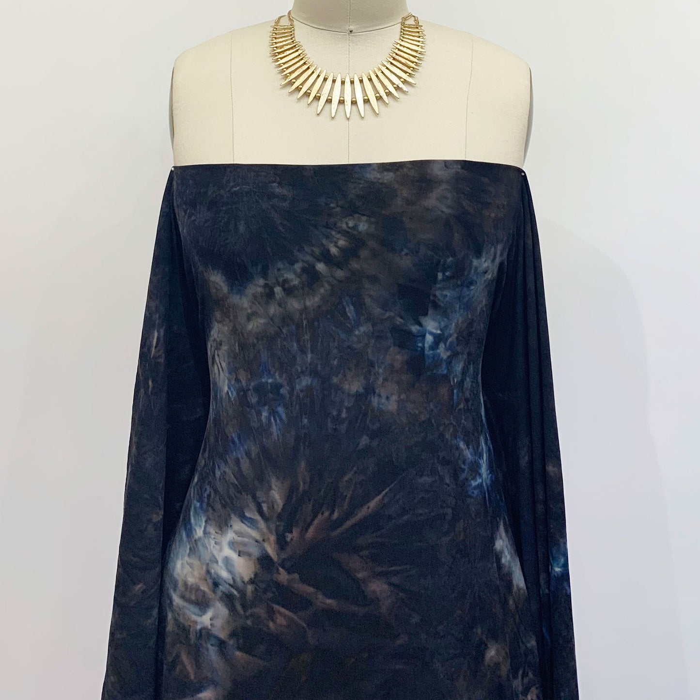 DPT-1403-668-OFFWHITE-BLACK-INK - HAND TIE DYE DTY 92% POLY 8% SPANDEX DTY DOUBLE SIDED BRUSH