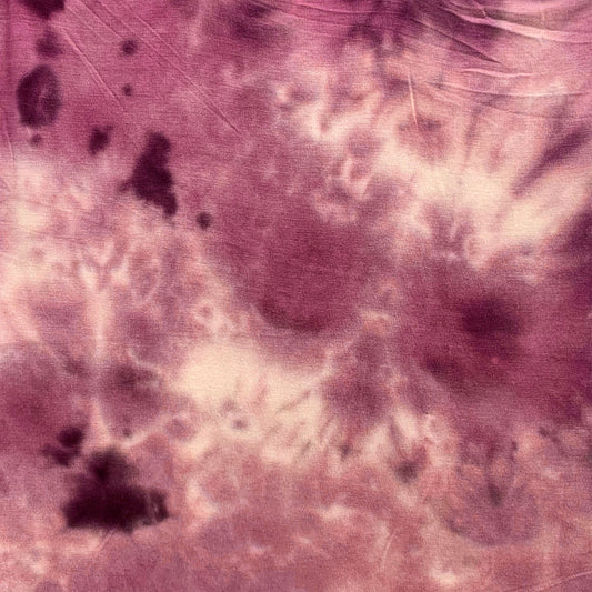 DPT-1502-HVY-RS-BURGUNDY - HAND TIE DYE RSJ 95% RAYON 5% SPANDEX JERSEY