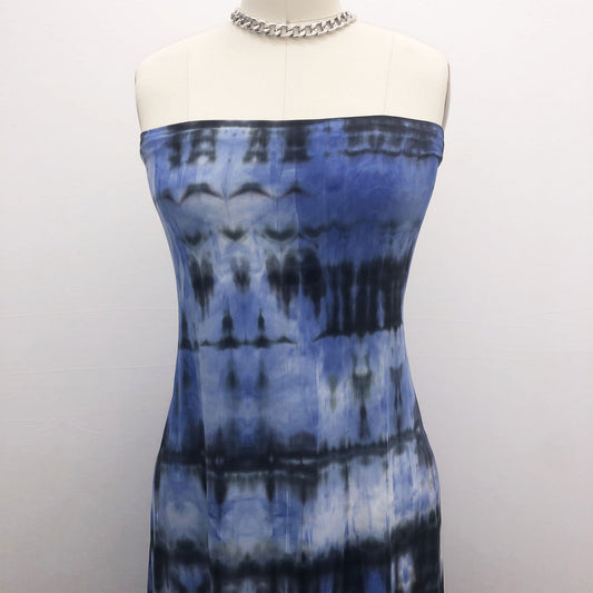 DPT-2410-668-SKY-GRAY-ROYAL-BLACK - HAND TIE DYE DTY 92% POLY 8% SPANDEX DTY DOUBLE SIDED BRUSH